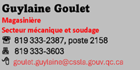 Guylaine Goulet magasiniere